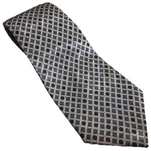 Cravatteville Tie Geometric Diamond Square Circle Basket Weave Tied Hand Made